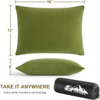 Ivellow Memory Foam Travel Pillow Compressible Camping Pillow - Image 4