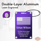 Personalized Luggage Tags: Custom Metal Luggage Tags - Image 3