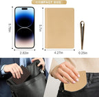 Real Leather Passport Holder for Men and Women, Handmade Wallet Cover Case - Image 5