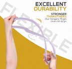 Premium Velvet Hangers 50 Pack Ultra Thin Non Slip Adult Felt Space Saving Suit - Image 8