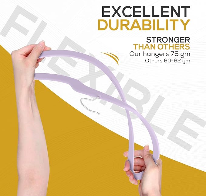 Premium Velvet Hangers 50 Pack Ultra Thin Non Slip Adult Felt Space Saving Suit - Image 8