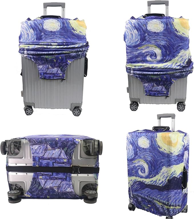 MosaiRudo Thicker Luggage Cover Elastic Suitcase Cover Protector Fits 18-32 - Image 6