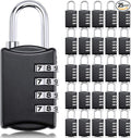 25 Pcs 4 Digit Combination Locks Combination Padlock Luggage Number Locks by Sadnyy