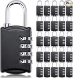 25 Pcs 4 Digit Combination Locks Combination Padlock Luggage Number Locks by Sadnyy