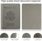 Rose Gold & Gray Passport Holder - Image 5