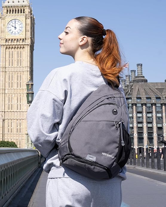 WATERFLY Large Crossbody Sling Bag: Over Shoulder Backpack Daypack Casual Cross - Image 6
