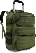 Rolling Tactical Laptop Backpack, Underseat Travel Backpack by AUROTIER