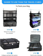 Grand Fusion Stow-N-Go Travel Luggage Organizer – Portable Hanging Travel - Image 7