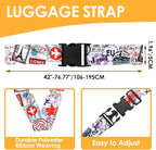Adjustable Travel Luggage Strap Suitcase Belt Travel Bag Accessories 1.96 in W - Image 2