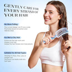 Bsisme Hair Brush Set, Professional Curved Vent Hairbrush for Faster Blow Drying, Detangler Styling Massage Brushes for Women Men Kids Wet Dry Curly Thick Fine Tangled Hair