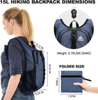 Seektop 15L Small Hiking Backpack - Image 4