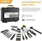 DEKOPRO 150 Piece Tool Set, General Household Hand Tool Kit, Home Repair Tool - Image 7