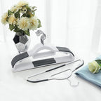 SONGMICS Pack of 30 Coat Hangers, Space-Saving Plastic Clothes Hangers - Image 2