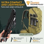 Premium Foldable Hiking Poles by USA Brand - Image 2