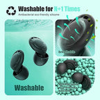 Ear Plugs for Sleeping Noise Reduction, Beinkap Reusable Earplugs Hearing - Image 4