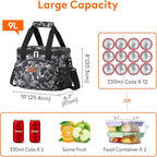 Lifewit Medium Lunch Bag Insulated Lunch Box Soft Cooler Cooling Tote - Image 4