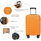 Luggage Set 3 Piece Luggage Set ABS hardshell Spinner Wheels Luggage Carry on - Image 2