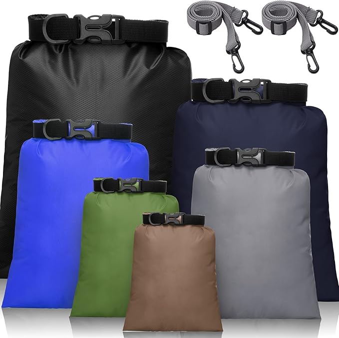 Shappy Waterproof Dry Bag Set 6 Sizes Lightweight Sacks and Long Adjustable by Shappy