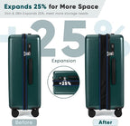SHOWKOO Luggage Sets 3 Piece 100% PC Ultra Tough Hardside Expandable Suitcases - Image 6