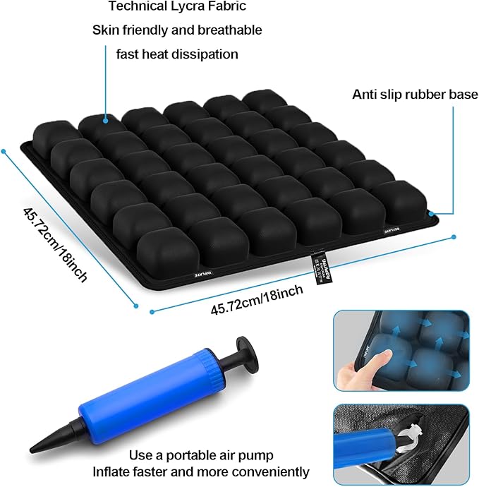 Travel Seat Cushion for Airplane – Inflatable 3D Air Cell Seat Cushions - Image 8