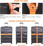 Buckle Straps with Clips, Adjustable Nylon Strap with Buckle, Packing Straps - Image 5