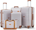 Luggage Sets with spinner wheels, PC+ABS Hard Shell Travel Luggage, Lightweight by Unknown