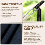 Chihee Cotton Hammock Large Soft Breathable Camping Hammock Holds Up to 660lbs - Image 6