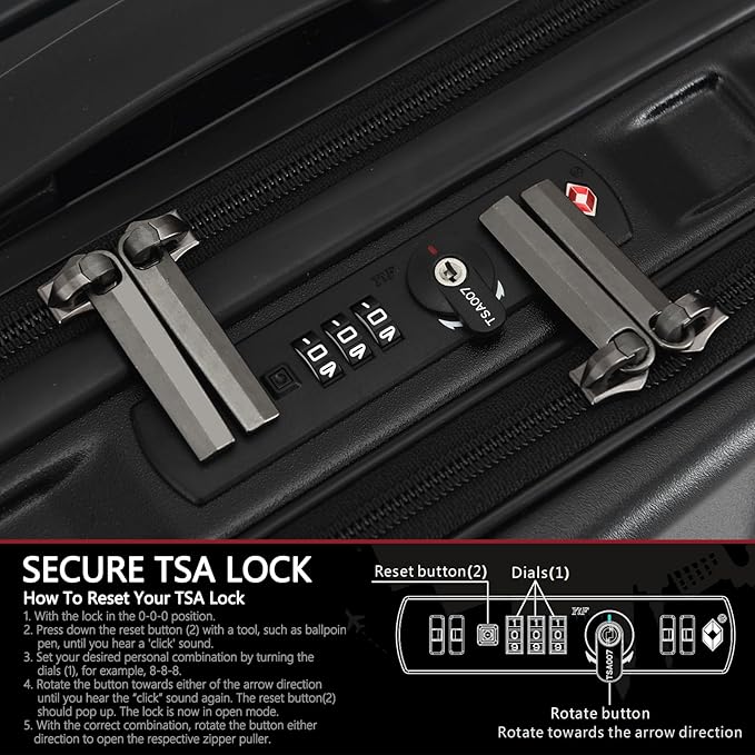 TydeCkare 16" Carry on Luggage - Image 6