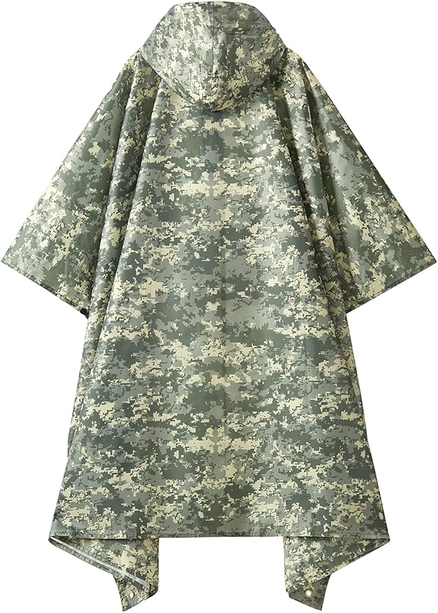 PTEROMY Hooded Rain Poncho for Adult - Image 7