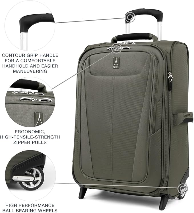 Travelpro Maxlite 5 Softside Expandable Upright 2 Wheel Checked Luggage - Image 4