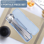 5 Piece Rsiynax Portable Travel Utensils Set - Image 2