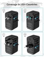 MOMAX Universal Travel Adapter, 100W Fast GaN International Power Adapter - Image 5