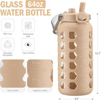 MUKOKO 64oz Glass Water Bottles - Image 3