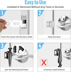 Upgraded Portable Door Lock & Door Stop Alarm, TOWODE Dual Protection Security - Image 5