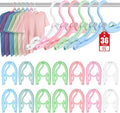 36 Pcs Travel Hangers Portable Foldable Travel Hanger Organizer, Plastic Cruise by Besslly