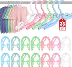 36 Pcs Travel Hangers Portable Foldable Travel Hanger Organizer, Plastic Cruise by Besslly