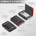 Wallet for Men Wallet with Slim Pop Up Card Holder 9-13 Cards, Bifold - Image 5
