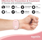 EmeTerm Fashion Pink Anti-Nausea Wristband Relieve Morning Motion Travel - Image 2