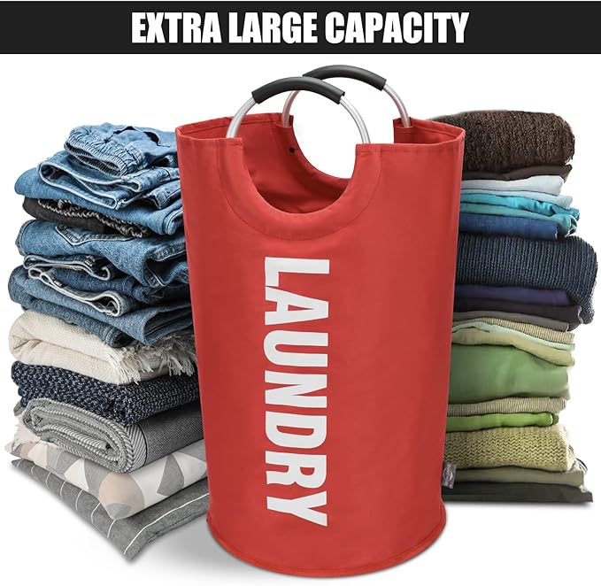DOKEHOM 125L X-Large Collapsible Washing Laundry Basket Bag - Image 6