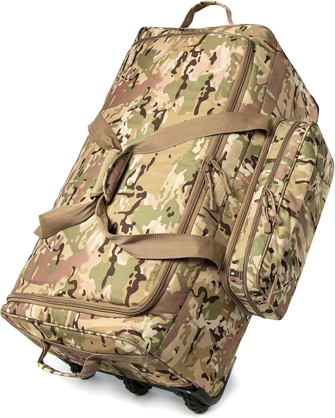 Mountain Land 120L Tactical Duffle Bag Rolling Duffle Bag by MountainLand