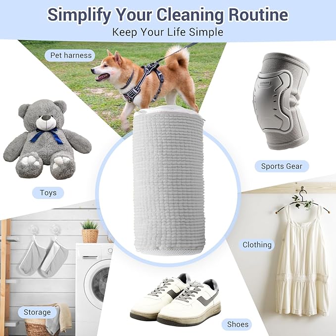 Shoe Washing Machine Bag with 2 Mesh Pockets, One-Step Shoe Laundry Bag - Image 7