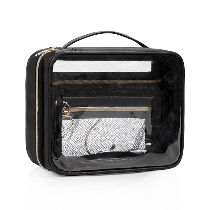 Toiletry Bag for Men, Transparent Makeup Bag Organizer Portable Skincare - Image 8