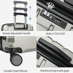 KROSER Hardside Expandable Carry On Luggage - Image 4