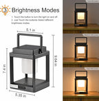 LETRY Solar Outdoor Table Lamp: Outdoor Lanterns - Image 2