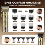 Hair Clippers for Men Shaver Set Professional,Mens Beard Trimmer,Nose Hair Trimmer,Electric Foil Shavers,4 in 1 Barber Clippers for Hair Cutting Grooming Kit & LED Display,Gift for Men