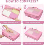BAGAIL 4 Set/6 Set/8 Set Compression Packing Cubes Travel Accessories - Image 4