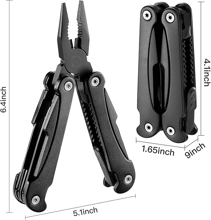 14 IN 1 Multitool Pliers with Pocket Clip, Portable Multi Tool, Pocket Knife - Image 3