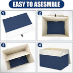 Large 17" 42 Quarts Collapsible Stackable Storage Bins - Image 3