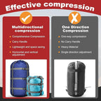 5 Pack Compression Stuff Sack 5 Assorted Size Sleeping Bag Stuff Sack - Image 5