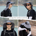 Sun Hat for Men Women with Neck Flap, UPF 50+ UV Protective Hiking Fishing Hats - Image 5